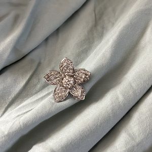 Rhinestone Flower Ring